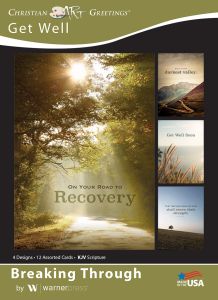 Get Well - Breaking Through - KJV - Box of 12 - Assorted Boxed Greeting Cards