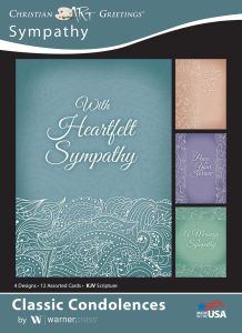 Sympathy - Classic Condolences - KJV - Box of 12 - Assorted Boxed Greeting Cards