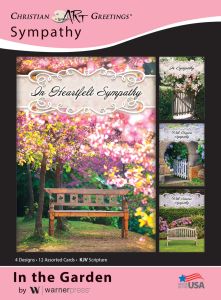 Sympathy - In the Garden, (KJV) - Box of 12 - Assorted Boxed Greeting Cards