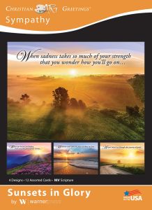 Sympathy - Sunsets in Glory - NIV - Box of 12 - Assorted Boxed Greeting Cards