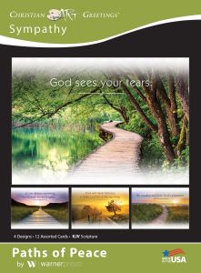 Sympathy - Paths of Peace, (KJV) - Box of 12 - Assorted Boxed Greeting Cards