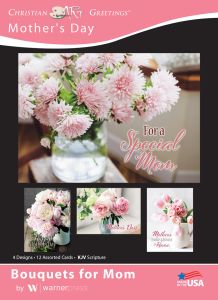 Mother's Day - Bouquets for Mom - KJV - Box of 12 - Assorted Boxed Greeting Cards