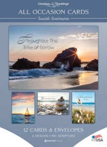 All Occasion - Seaside Sentiments - NIV - Box of 12 - Assorted Boxed Greeting Cards