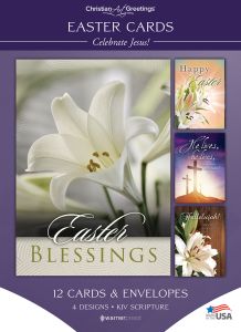 Easter - Celebrate Jesus! - KJV - Box of 12 - Assorted Boxed Greeting Cards