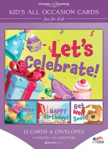 Kid's All Occasion - Just for Kids - KJV - Box of 12 - Assorted Boxed Greeting Cards