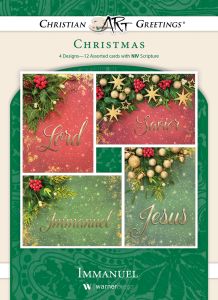 Christmas - Immanuel - NIV - Box of 12 - Assorted Boxed Greeting Cards