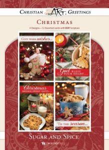 Christmas - Sugar and Spice - KJV - Box of 12 - Assorted Boxed Greeting Cards
