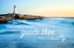 Postcard - All Occasion - The Lord Shall Guide, Isaiah 58:1 (KJV) - Pkg 25  