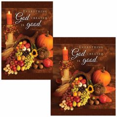 Thanksgiving Bulletin - Everything God Created is good  (multiple size options)