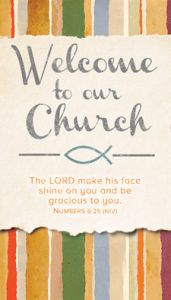 Church Supplies - Welcome to our Church - Communication Card