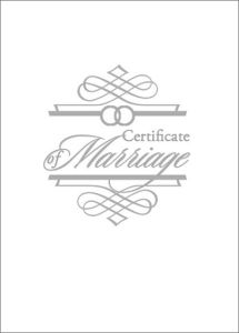 Marriage Booklet Certificate