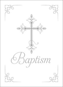 Baptism Certificate - 5x7 folded, Premium, Foil Embossed