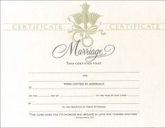 Marriage Certificate - Premium, Pearl Foil Embossed