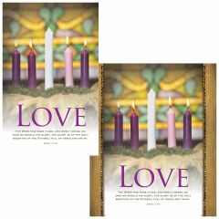 Advent Bulletin - Love  (multiple size options)