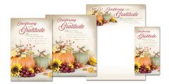 Thanksgiving - Overflowing with Gratitude, 1 Thessalonians 5:16-18 (NIV)- Matching Set