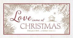 Christmas - Love Came at Christmas, Luke 2:11 (KJV) - Pkg 100 - Offering Envelope