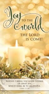 Christmas-Joy to the World; Luke 2:10 (KJV)-Pkg 100-Standard Bulletin