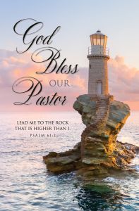 Pastor Appreciation - God Bless Our Pastor, Psalm 61:2 (KJV) - Pkg 100 - Standard Bulletin