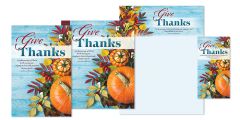 Thanksgiving - Give Thanks; Colossians 3:16 (NIV) - Matching Set