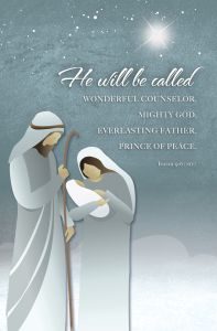 Christmas-Names of Jesus; Isaiah 9:6 (NIV)-Pkg 100-Standard Bulletin