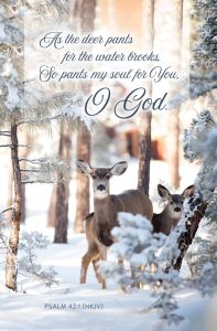 General - As the Deer/Psalm 42:1 (NKJV) - Pkg of 100 - Standard Bulletin