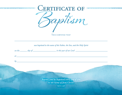 Baptism-Acts 2:38 (KJV)-Certificate