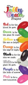 Kids - Easter - Jelly Bean Prayer; Luke 24:34 (NIV) - Pkg 25 - Bookmark