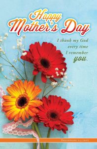Mother's Day - Happy Mother's Day; Philippians 1:3 (NIV) - Pkg 100 - Standard Bulletin 