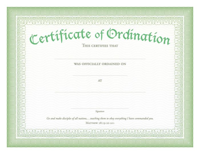 ordination-certificate-premium-green-foil-embossed-warner-press