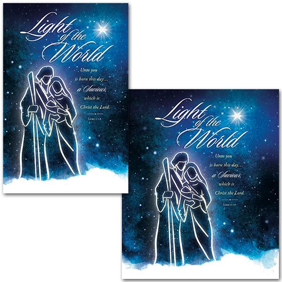 Christmas - Light of the world - Bulletin - Multiple Sizes - Warner Press