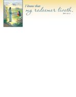 Easter - I know that my redeemer liveth, Job 19:25 (KJV) - Pkg 100 - Letterhead 