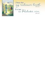 Easter - I know that my redeemer liveth, Job 19:25 (KJV) - Pkg 100 - Bilingual Letterhead 
