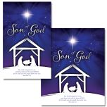 Christmas - Son of God, Matthew 1:21 (KJV) - Pkg 100 - Bulletins - Multiple Sizes