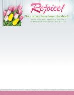 Easter – Rejoice! Acts 2:24 (KJV) – Pkg 100 – Letterhead
