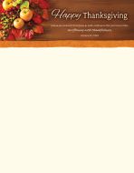 Thanksgiving—Happy Thanksgiving; Col 2:6–7 (NIV)—Pkg 100—Letterhead