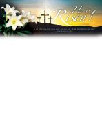Easter – He Is Risen!, Rev 1:18 (NIV) – Pkg 100 – Letterhead