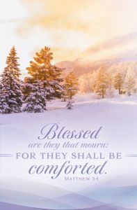 Funeral - For They Shall Be Comforted, Matthew 5:4 (KJV) - Pkg 100 - Standard Bulletin