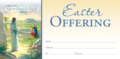 Easter - I know that my redeemer liveth, Job 19:25 (KJV) - Pkg 100 - Offering Envelope
