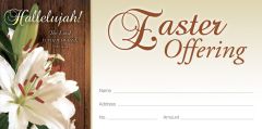 Easter - Hallelujah - Luke 24:34 (KJV) - Pkg 100 - Offering Envelope