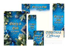 Christmas—Glory to God in the highest; Luke 2:14—Matching Set