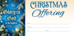 Christmas—Glory to God in the highest; Luke 2:14—Pkg 100—Offering Envelope
