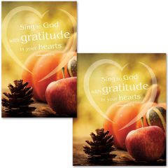 Thanksgiving - Sing to God with gratitude - Bulletin - Multiple Sizes
