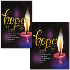 Advent - Hope - Candle - Bulletin - Multiple Sizes