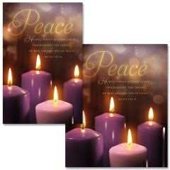 Advent - Week 4 - Peace, Micah 5:4b-5a (CEB) - Pkg 100 - Bulletin - Multiple Sizes