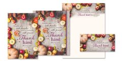 Thanksgiving - Enter his gates with thanks, Psalm 100:4 (CEB) - Matching Set
