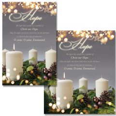 Advent - Week 1 - Hope - Christ our Hope - Book of Worship - Pkg 100 - Bulletin - Multiple Sizes