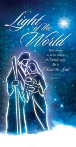 Christmas - Light of the world - Luke 2:11 - CEB - Pkg 100 - Offering Envelopes