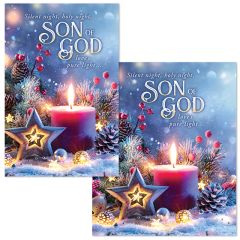 Christmas - Music - Silent Night - Pkg 100 - Bulletin - Multiple Sizes