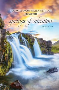 General - Springs of Salvation, Isaiah 12:3 (CEB) - Pkg 100 - Standard Bulletin