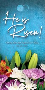 Easter - He Is Risen, Job 19:25 (CEB) - Pkg 100 -Offering Envelopes